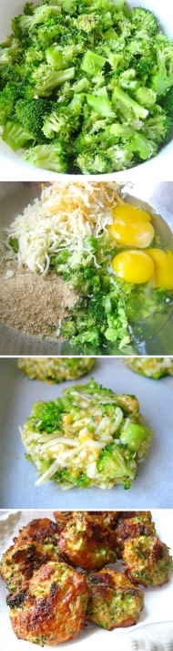 Dietní brokolicové placičky