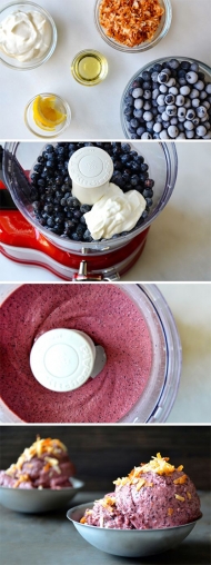 Borůvkovo-jogurtová zmrzlina - hotová za 5 minut